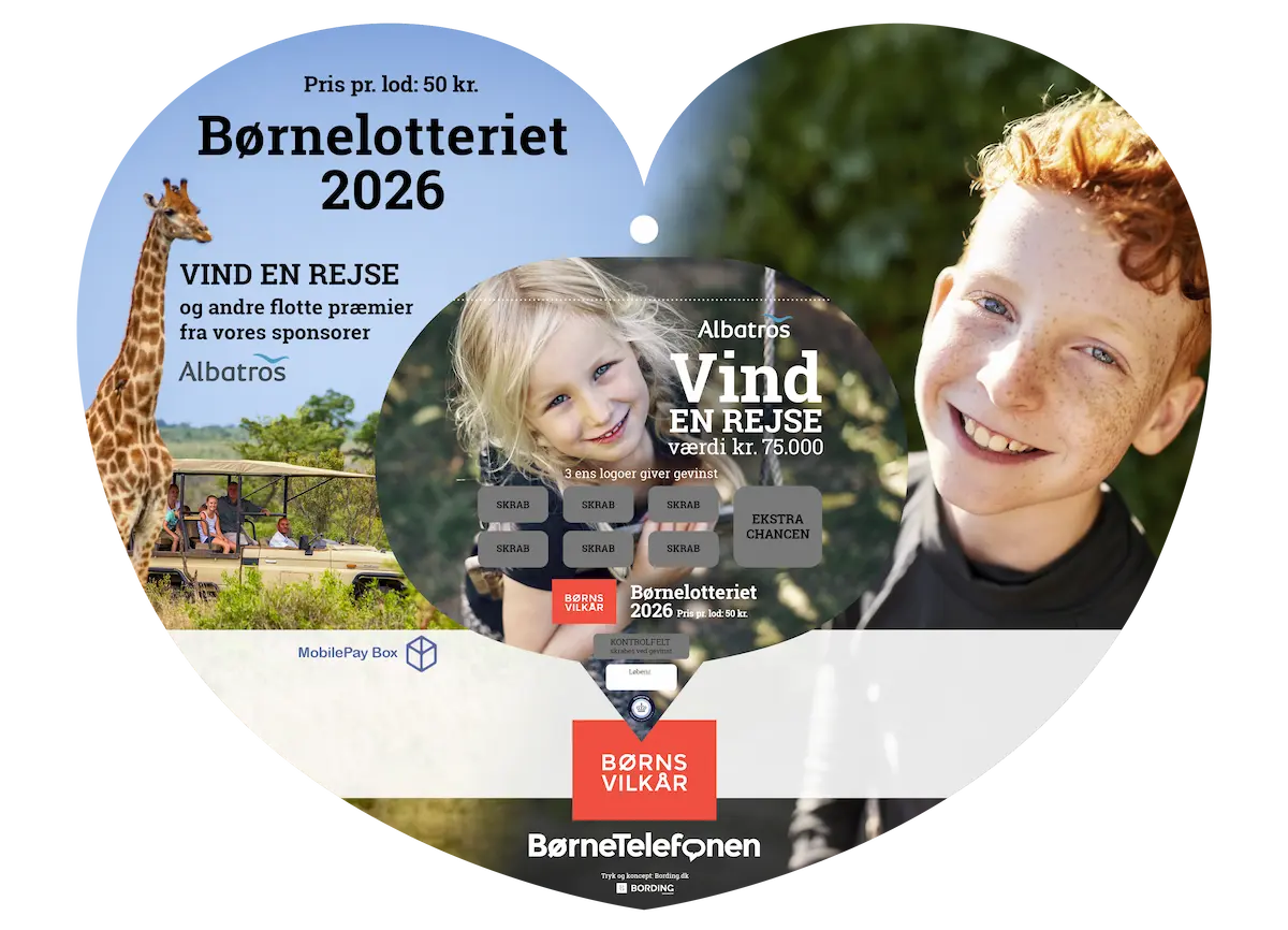 Børnelotteriet 2026 fra Børns Vilkår